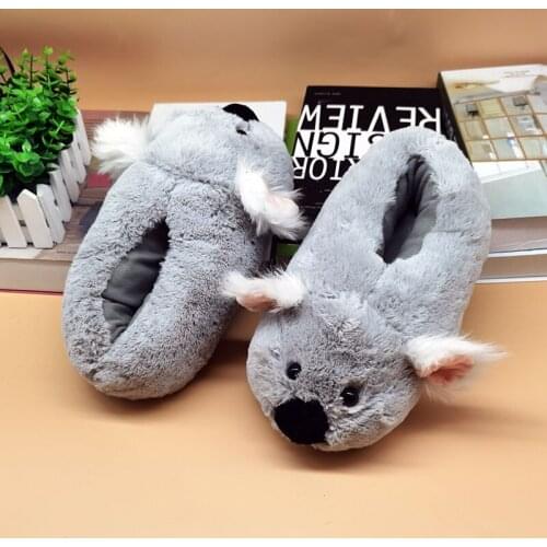 Warm custom fur slippers timber land shoes cute penguin indoor Custom slippers Home House Slipper Children men women winter