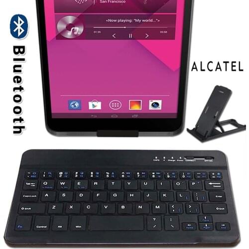 Slim Portable Wireless Bluetooth Keyboard for Alcatel 1T 7/3T 8/A30/OneTouch POP 7 7S/PIXI 3/Pixi 7/POP 4/Pixi 4 Tablet Laptop