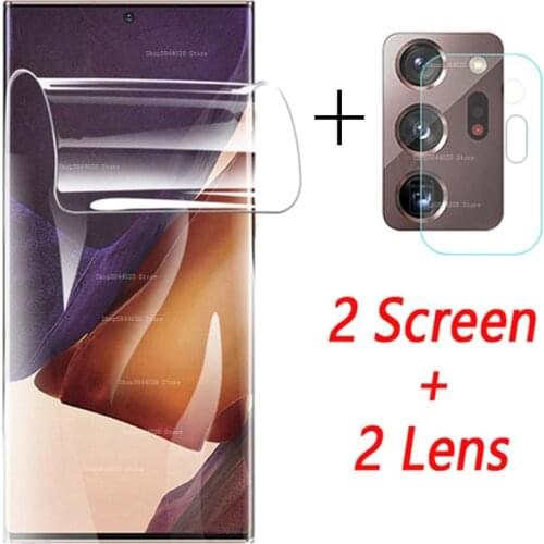 4 in 1 Screen Protector soft Hydrogel Film For Samsung Galaxy Note 20 Ultra Note20 Protective Film For samsung Film Not Glass