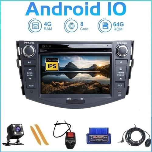 ZLTOOPAI Android 10 Car Multimedia Player For Toyota RAV4 2006-2012 Car GPS Radio Stereo DVD Player Car Play IPS DSP Car Players
