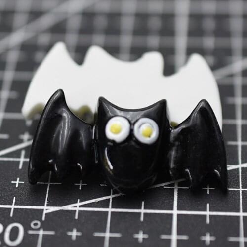 1pcs/lot resin flat back fat bat 31mm Hallowmas Cabochons Hair Bow Center Card Frame Making Craft DIY