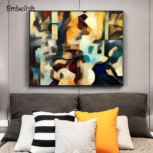 1 Pieces Fashion Abstract Colors Modern Style Home Decor Pictures HD Print Canvas Posters For Living Room Bedroom Wall Paintings