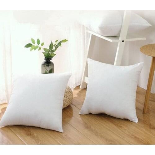 1PC Soft PP Cotton Pillow Cushion Core Square White Head Pillow Filling Non-woven Health Bedding Interior Home Decor Cushion Pad