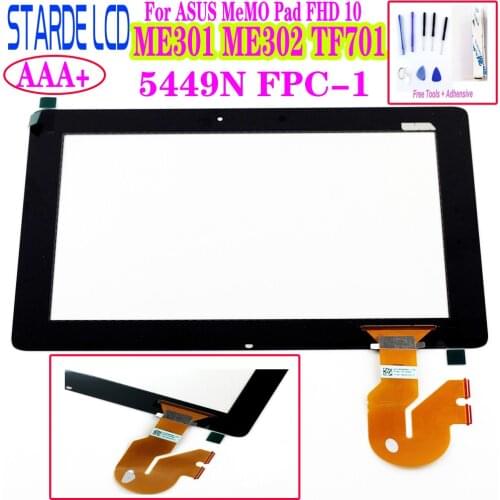 10.1 For Asus MeMO Pad FHD 10 ME301 ME302 ME302C ME302KL K005 TF701T TF701 Touch Screen Digitizer 5449N FPC-1 K00C Parts