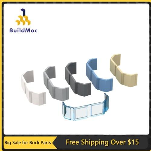 MOC Bricks 17457 2X6X2 Train Windshield for Building Blocks Parts DIY Construction Christmas Gift Toys