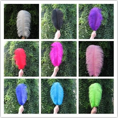 Wholesale 10pcs / A lot of beautiful ostrich feathers 14-16 inches / 35-40 cm multiple colors are available
