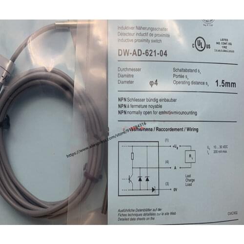 2pcs high quality Inductive Proximity Switch DW-AD-623-04 DW-AD-624-04