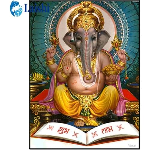 5D diamond painting Religion, ganesha full round diamond embroidery mosaic home decoration pattern DIY handmade new year gift