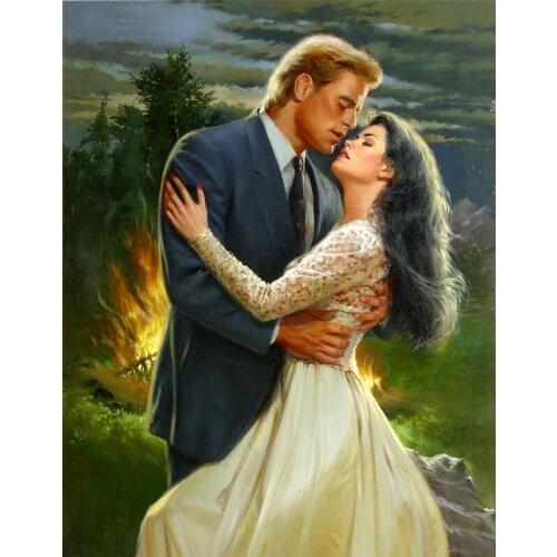 5D Full Diamond DIY Diamond painting Ed Tadiello Intimate Photo Couple Home Decoration Painting Semi-finished Products