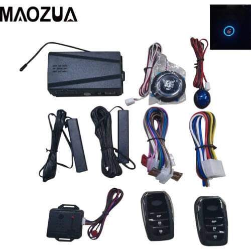 12V Car Alarm Remote Control Car Keyless Entry Engine Start Alarm System Push Button Remote Starter Stop Auto Anti-theft System
