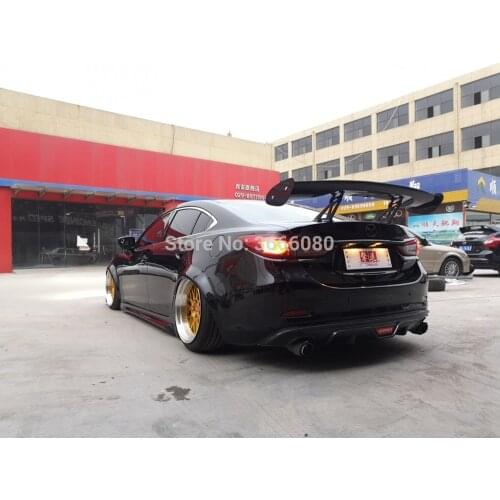 Car Styling Carbon Fiber Rear Lip Spoiler Wing Fit For Mazda 3 /mazda 6 AXELA Atenza Sedan GT STYLE