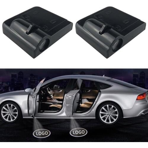 2pcs Car Styling Wireless Led Car Door Welcome Laser Projector Logo Ghost Shadow Night Lights Car Accessories Kits for Lada New
