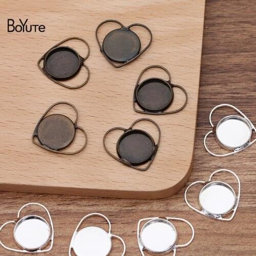 BoYuTe Custom Made (200 Pieces/Lot) Fit 12MM Cameo Cabochon Base Setting Handmade DIY Jewelry Findings