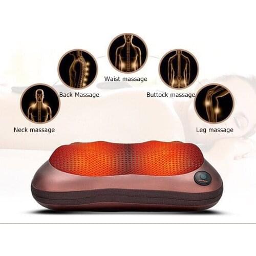 Electric Infrared Neck Massager Cervical Spine Shoulder Back Relax Pillow Home Car Multifunctional Massage Relaxation Dropship