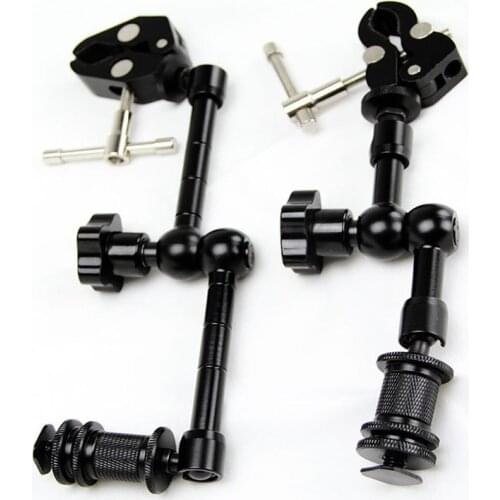 Flexible Monopod Articulated Arm Tripod Crab Claw Clamp Tongs Pliers Clip Bracket for Gopro Hero 8 7 6 5 4 YI 4K SJCAM Camera