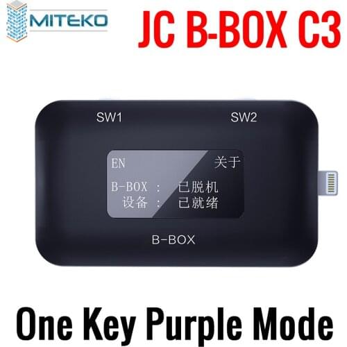 JC B-BOX C3 DFU For A7-A11 One Key Purple Mode for Phone for pad Restoring Rebooting SN Unbind WiFi Modify NAND Syscfg Data