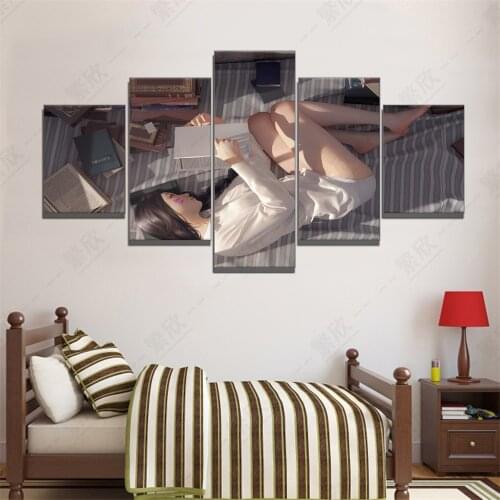 Home Decor Various Modular Canvas Picture A Lazy DVA in Boudoir Siesta Underwear Game Painting New Pattern Poster Wall Wholesale