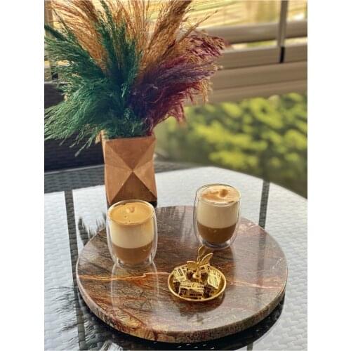 Brown/tan Marble Ductile serving dishes marble ultra luxury marble ductile