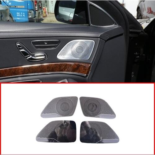 For Mercedes Benz W222 S Class S300 S320 S350 S400 2014-2019 Car Stainless Steel Door Speaker Cover Trim Car Accessories