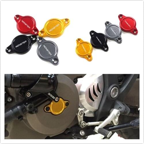WITH LOGO CNC Engine Oil Filter Cover Cap For 659 696 821 1200 1200S 1100 1100s Multistrada 1100 Motorcycle Accessories