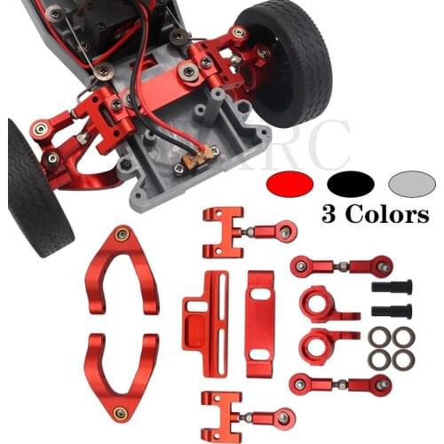 Metal Steering Cup Upper Lower Swing Arm Seat Steering Slider Turning Block for WPL D12 RC Car Spare Parts Upgrade