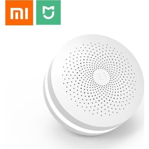 Xiaomi Mijia Original Smart Home Multifunctional Gateway 2 Alarm System Intelligent Online Radio Night Light Bell Drop shipping