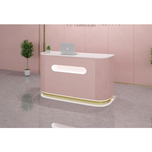 Beauty salon solid wood reception desk cash register small simple modern shop bar counter bar table commercial