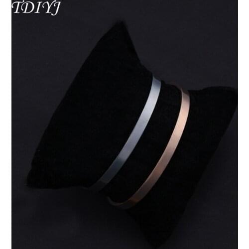 TDIYJ 5MM ID Open Bangle Bracelet Stainless Steel Engraving Open Bangles 1pcs
