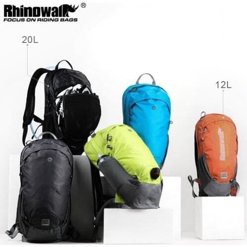 Rhinowalk Bicycle Bag 12-20L High Capacity Functional Outdoor Camping Backpack Nylon Helmet Bag For Cycling Lightweight