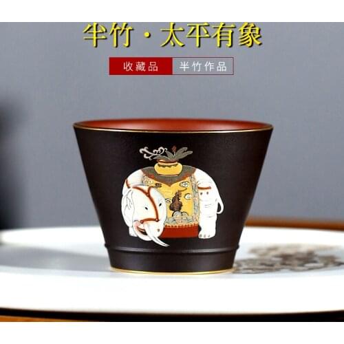 Yixing purple sand tea cup in Xiyin pottery house