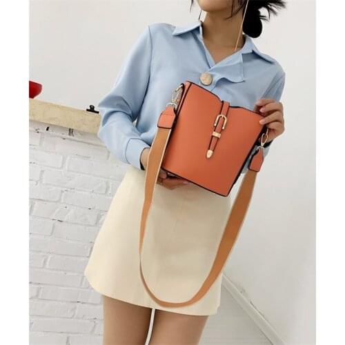 Bag Women 2020 New Fashion All-match Texture High-end Broadband Shoulder Bag Fashion Messenger Bucket Bag