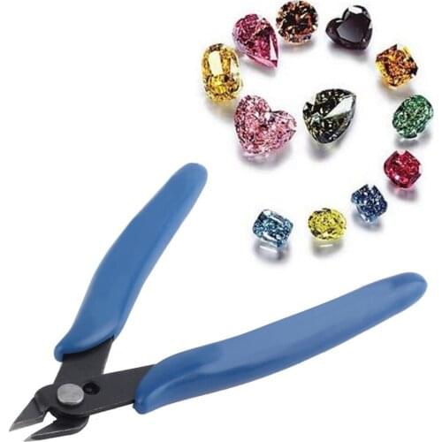Hot Tools 1pcs Blue Flush Side Shear Cutter Clipper Cutting Beading Pliers For Jewelry Wire Tool Jewelry Tools & Equipments