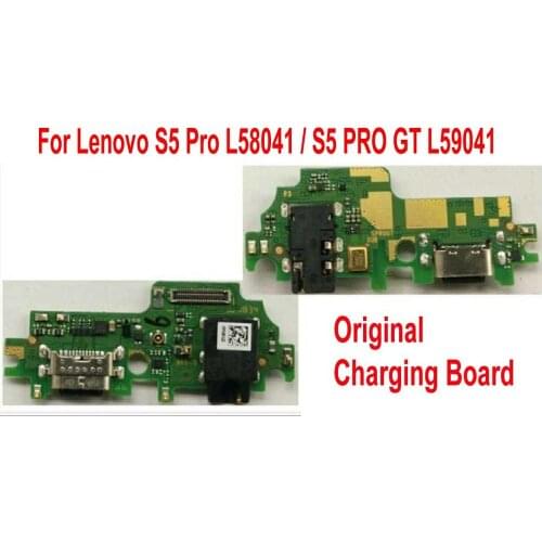 100% Original USB Charging Board Charge Flex Cable For Lenovo S5 Pro L58041 / S5PRO GT L59041 Motherboard Main Board Flex