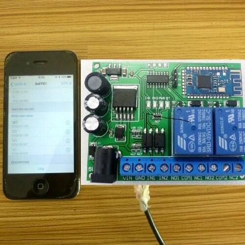 2CH Bluetooth Relay DC 5V 12V 24V 2.4G RF Wireless Remote control Switch for Apple IOS Android phone