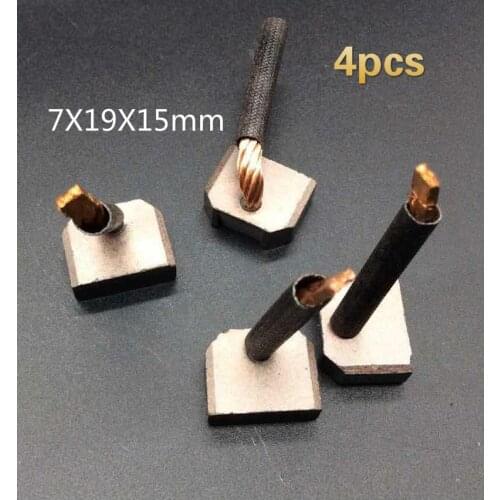 4pcs for ISUZU 2.8 Pickup Dachai 498 Starter Motor Carbon Brush Original 7X19X15mm