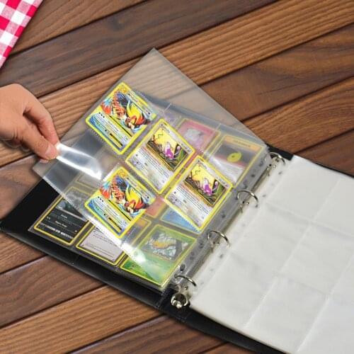 180pcs Novelty Playing Cards Holder Album Toys for 6x9cm Board Game Cards Collection Book 32