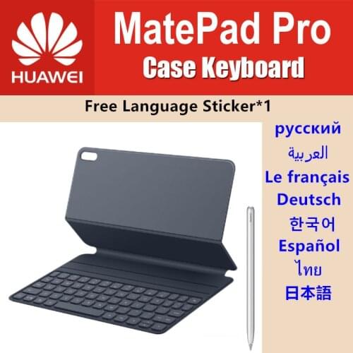 HUAWEI MatePad Keyboard Case 10.8' Stylus Magnetic Bluetooth Leather MatePad Pro Keyboard Smart Stand Folio Cover ES RU Sticker