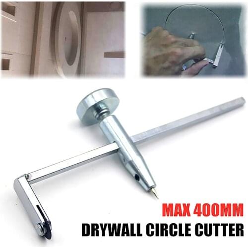 Drywall Circle Cutter Compass Round Cutting Tool Plasterboard Driller Round Circle Cutters 16” Diameter Rotaty Circle Cutter