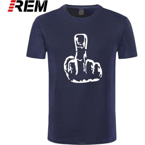 REM Personality Erect Middle Finger Gesture Tshirt Humor Despise others Gestures T shirts Hipster Street Trend T-shirt Boutique