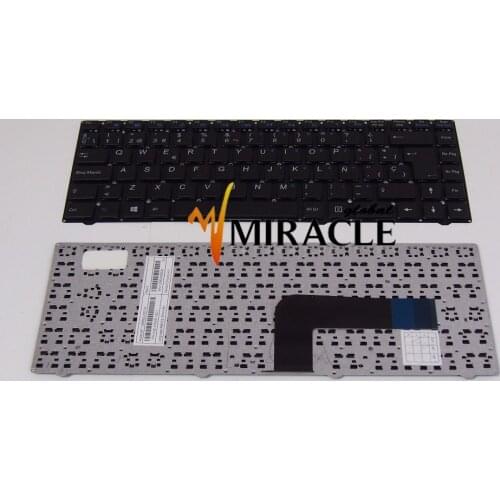 New Original US ES Spanish Laptop keyboard For Clevo W540 W740 W740SU replacement keyboard SP Spain without frame black color