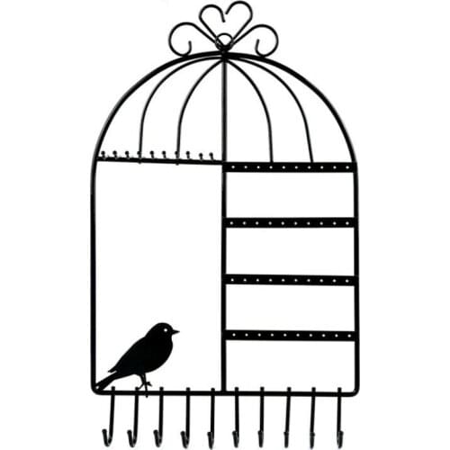 Cage Jewelry Earring Necklace Bracelet Holder Organizer Display Stand Jewelry Earring Ring Ornament Showing Hanger Rack