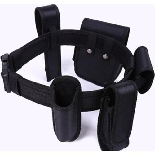 Oxford Cloth Outdoor Tactical Waist Bag Kit Security Belt Security Inspection Duty Training Six Piece Set