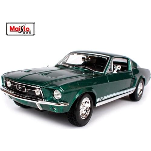 Maisto 1:18 1967 Ford Mustang GTA Fastback Muscle Car model Diecast Model Car Toy New In Box Free Shipping 31166
