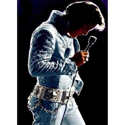 Elvis Presley DIY Cross Stitch Embroidery 11CT Kits Needlework Craft Set Cotton Thread Printed Canvas Home Wholesale