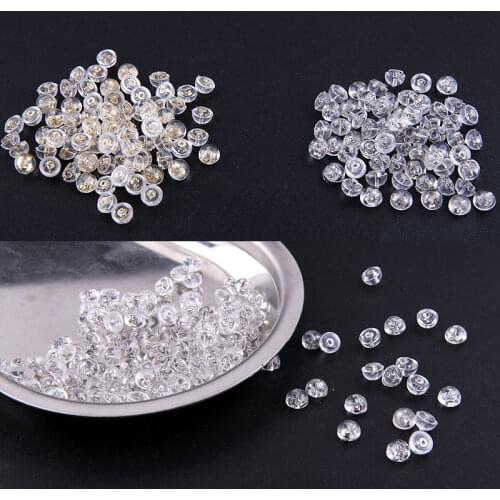 DIY accessories real gold 925 silver invisible anti-allergy rubber ear plug ear plug ear ear accessories accessories material