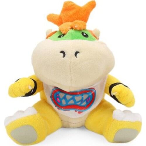 New Cute Classical Game Super Mario Bowser Jr. Plush 18CM Kids Stuffed Toys For Children Gifts