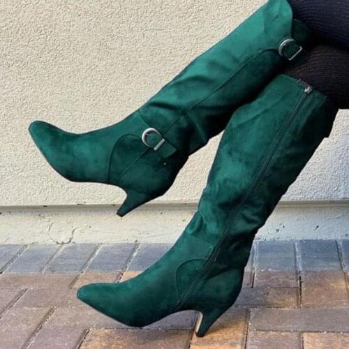 2021 New Winter Zipper Snow Boots Women Shoes Ankle Boots Shoes Wood Grain Square Heel Woman Ladies