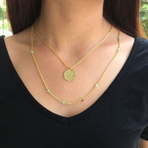 New Arrival Fashion Jewelry Vintage Women Beaded beads Necklaces & Pendants Chain choker necklace Pendant For Gift Party