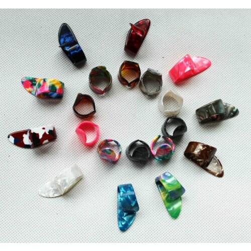 Wholesale 100 pcs Guitar Plectrums Sheath For Acoustic Electric Bass Guitar ,Thumb Finger nail Guitar Picks