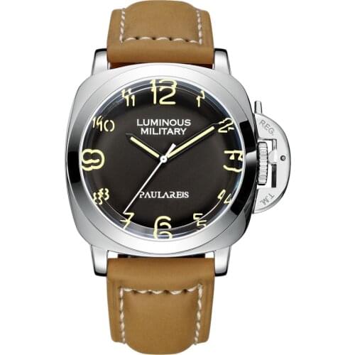 PAULAREIS P Men's Watch With Leather Strap